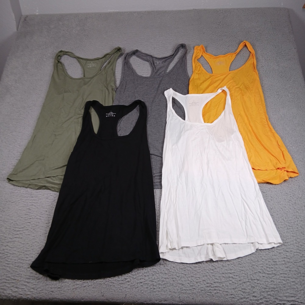 Unbranded Tank Top Womens L Racerback Multi-Color 5 Pack EUC